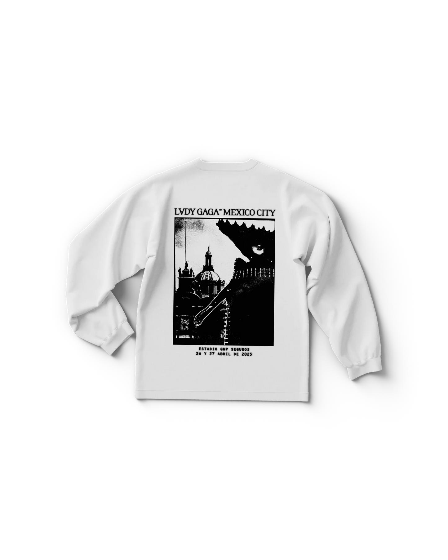 White CDMX Longsleeve T-Shirt