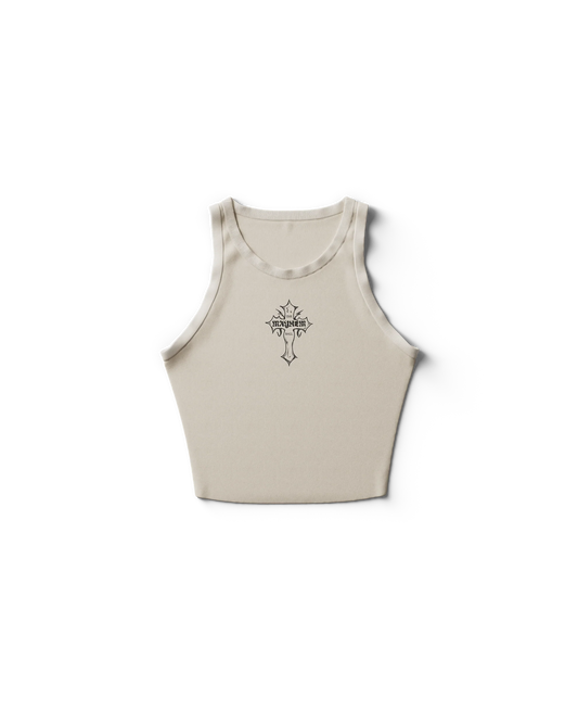 MAYHEM Cross Cropped Tank