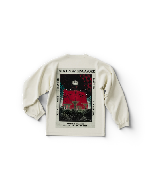 White Singapore Longsleeve T-Shirt